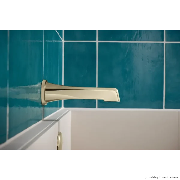 NonDivertingPolishedNickelTubSpoutforShowersLevoirBrizoRP9204