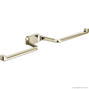 Double Post Toilet Paper Holder - Stainless Steel Polished Nickel Finish - Levoir