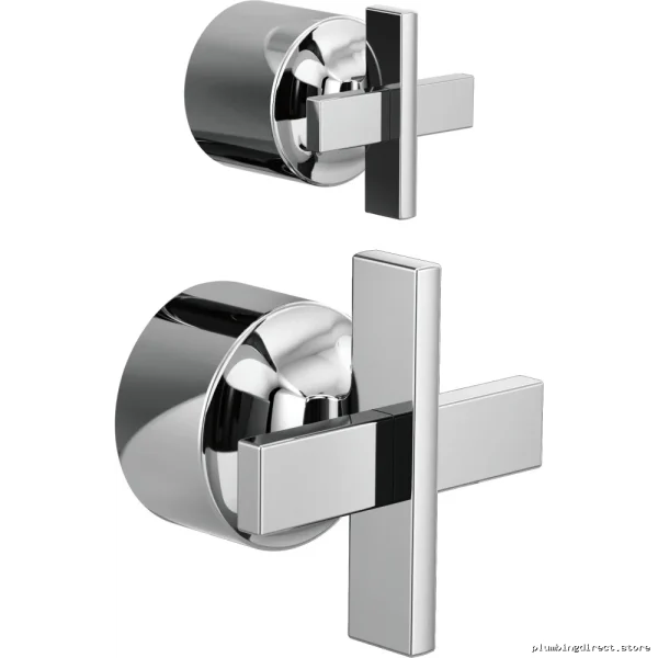 Levoir Premium Pressure-Balanced Shower Valve with Diverter Cross Handle Kit Included - Chrome Finish HX75P98-PC Brizo