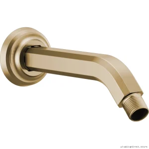Luxe Gold 7-1/2" Shower Arm & Flange Kit by Levoir