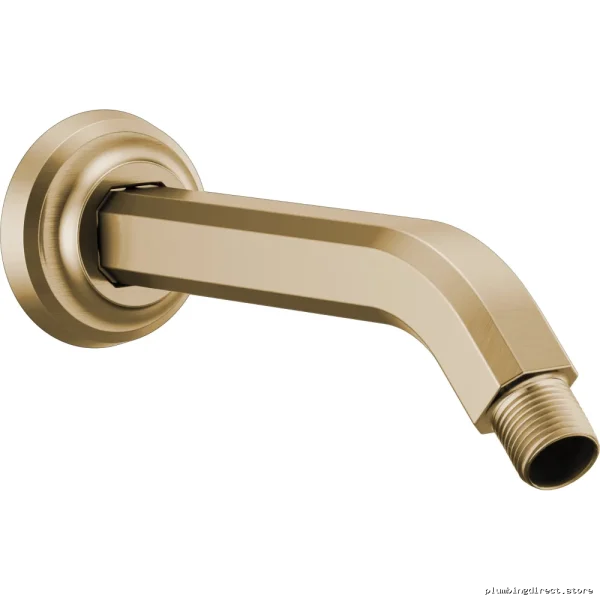 Luxe Gold 7-1/2" Shower Arm & Flange Kit by Levoir