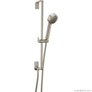 Levoir Luxe Nickel Kinetic Hand Shower with Smooth Glide Bar - Brizo 88798-NK