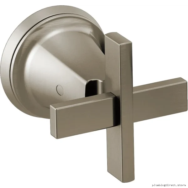 Levoir Luxe Nickel Wall-Mounted Cross Handle Kit - Stainless Steel for Modern Bathrooms | HX7098-NK Brizo