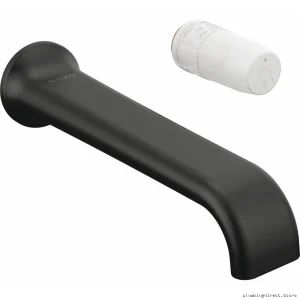 Levoir Matte Black Shower Arm & Flange - RP92044BNX for Brizo Fixtures