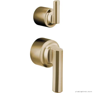 Levoir Diverter Lever Pressure Balance Valve Handle Kit | Brillance Luxe Gold HL75P98-GL