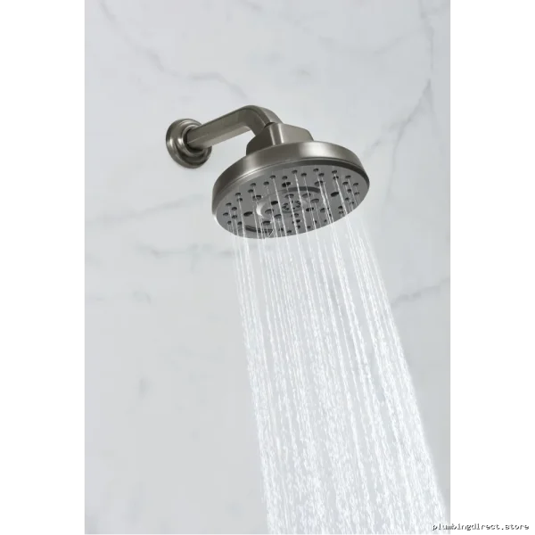 Levoir 4-Function Rain Shower Head with H2OKinetic Technology - Premium Luxe Steel Finish - Image 2