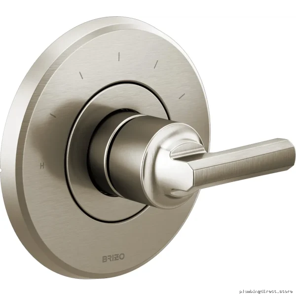 Levoir Sensori Thermostatic Valve Trim – Handle-Free Design in Luxe Nickel Finish T66T098-NKLHP Brizo
