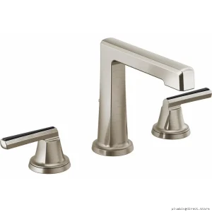 Levoir Widespread Bathroom Faucet with Fewer Handles - Luxe Nickel Finish (65398LF-NKLHP) Brizo