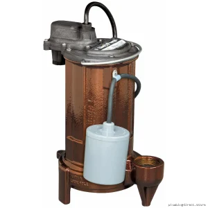 Cast Iron Sump/Effluent Pump - 1/2 HP, 25' Cord & Wide Float - Liberty 283-2