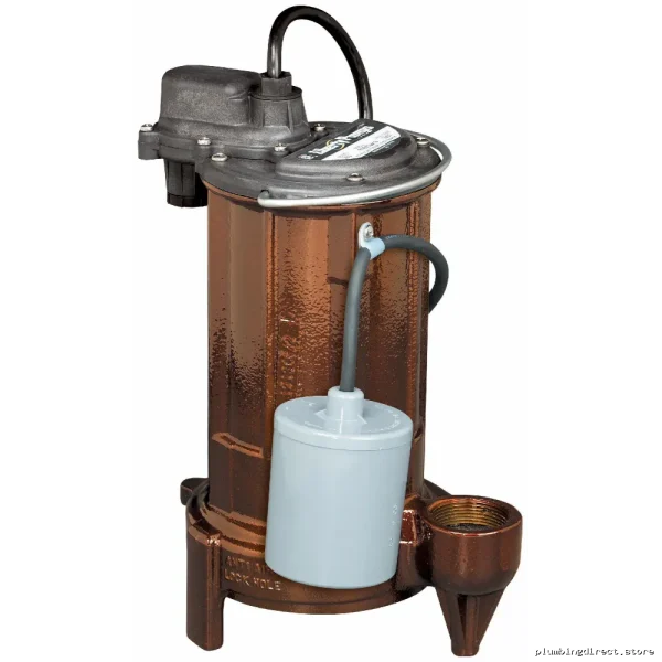 Cast Iron Sump/Effluent Pump - 1/2 HP, 25' Cord & Wide Float - Liberty 283-2