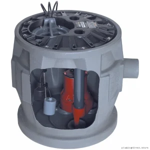 Liberty Pumps 1/2 HP 115V Sewage Ejector Pump - Heavy Duty Residential Sewage Pump Package P382XLE51