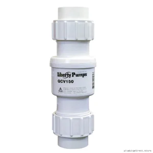 Quiet Spring-Loaded PVC Check Valve 1-1/2 In. HD QCV150 Liberty Pumps
