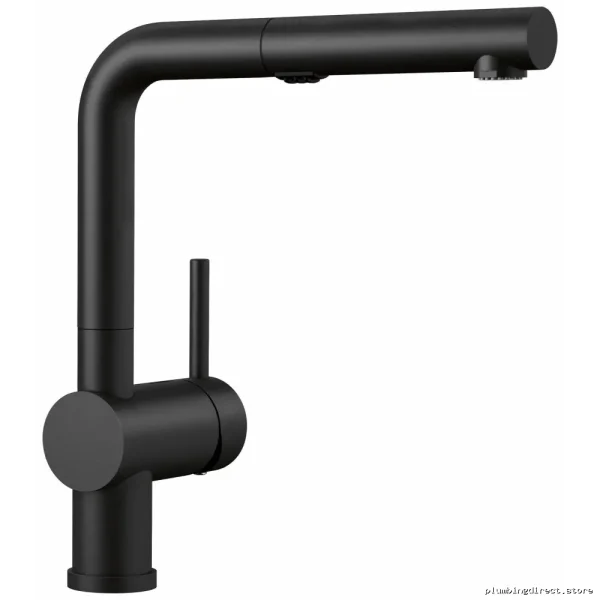 Linus Kitchen Faucet with Retractable Spray Head - Matte Black Finish Model 526374 - Image 3