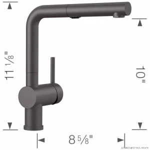 Linus Modern Kitchen Faucet w/ Pulldown Sprayer – Easy Cleaning White Design