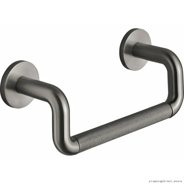Litze 8-Inch Space-Saving Towel Bar - Luxe Steel 694735-SL Brizo