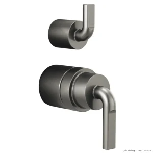 Litze Pressure Balance Valve Trim Kit w/ Notch Lever Handle - Luxe Steel HL75P39-SL Brizo