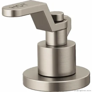 Litze Industrial Lever Handle Kit - Brizo Collection, Luxe Nickel Finish, Modern Design for Stainless Steel Fixtures