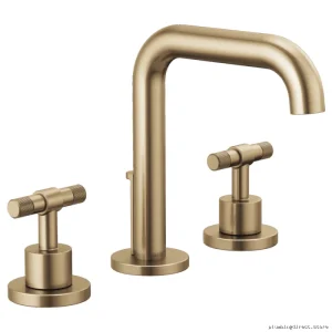 Litze Modern Widespread Single Handle Bathroom Faucet in Gold - 65332LF-GLLHP Brizo