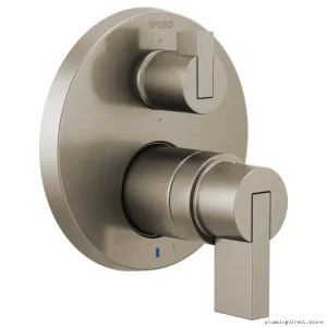 Litze Pressure Balance Valve Trim 6-in-1 Diverter (Fewer Handles) - Luxe Nickel T75P635-NKLHP Brizo