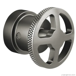 Litze Sensori Thermostatic Shower Valve Trim Wheel Handle Kit - Luxe Steel Finish Brizo