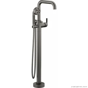 Litze Single Handle T-Lever Freestanding Tub Filler Kit Luxe Steel HL7033-SL Brizo