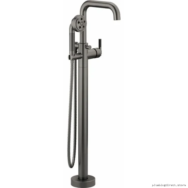 Litze Single Handle T-Lever Freestanding Tub Filler Kit Luxe Steel HL7033-SL Brizo