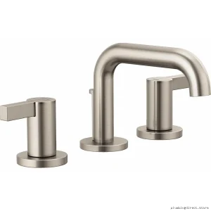 Litze Widespread Extended Lever Handle Kit in Luxe Nickel - Modern Sink Hardware HL5335