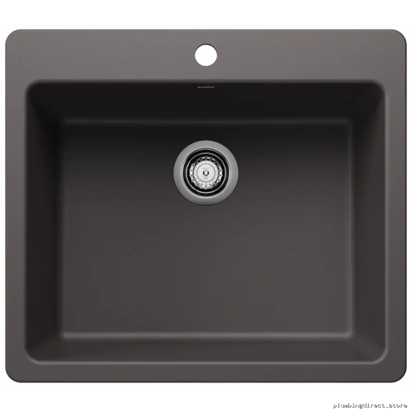 LIVEN SINGLE BOWL DUAL-MOUNT KITCHEN SINK – CINDER FINISH MODEL #BLANCO_8998 - Image 2
