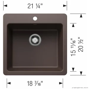 Liven Single Bowl Dual-Mount Stainless Steel Kitchen Sink with Café Finish