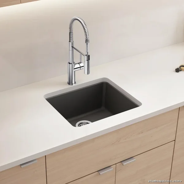 Liven Stainless Steel Single Bowl Dual Mount Kitchen Sink - Cinder 403660 - Image 2