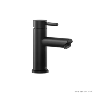 Livio Kalia Single Hole Bathroom Faucet - Push Drain Design, Matte Black BF2003-160
