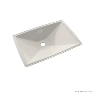 Lloyd 21x14 Undermount Bathroom Sink in Colonial White - Modern Porcelain Basin