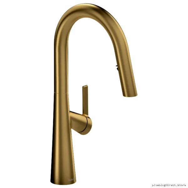 Ludik Brushed Gold Kitchen Faucet with Pull-Down Spray - LK101BG
