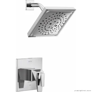 Trillian TempAssure Waterproof Shower Trim - Lumicoat Chrome Durable Delta Design T