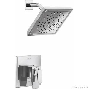 Lumicoat Chrome Luxury Shower Trim for Trillion Monitor with Easy Installation