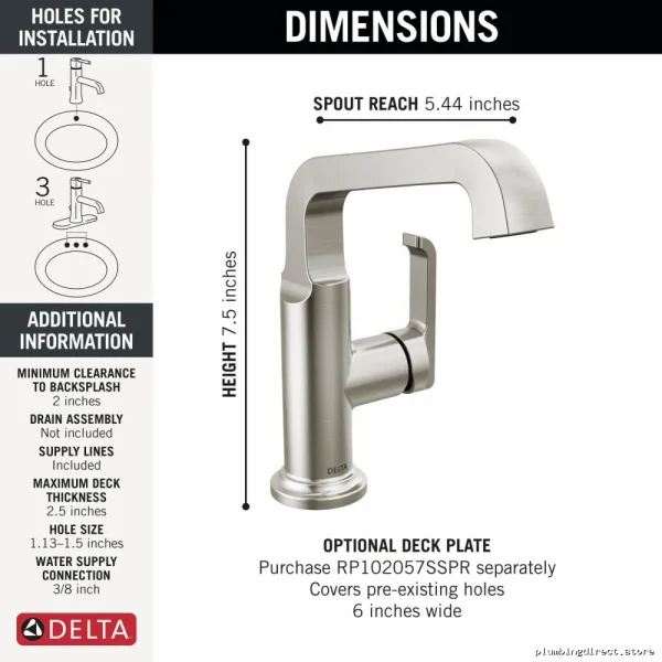 Mid-Height Single Hole Vessel Sink Faucet with Lumicoat Stainless Steel - Image 2