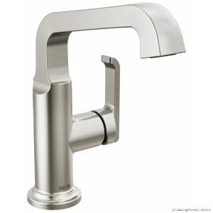 Mid-Height Single Hole Vessel Sink Faucet with Lumicoat Stainless Steel
