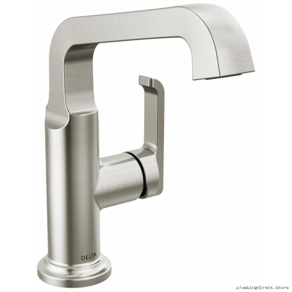 Mid-Height Single Hole Vessel Sink Faucet with Lumicoat Stainless Steel