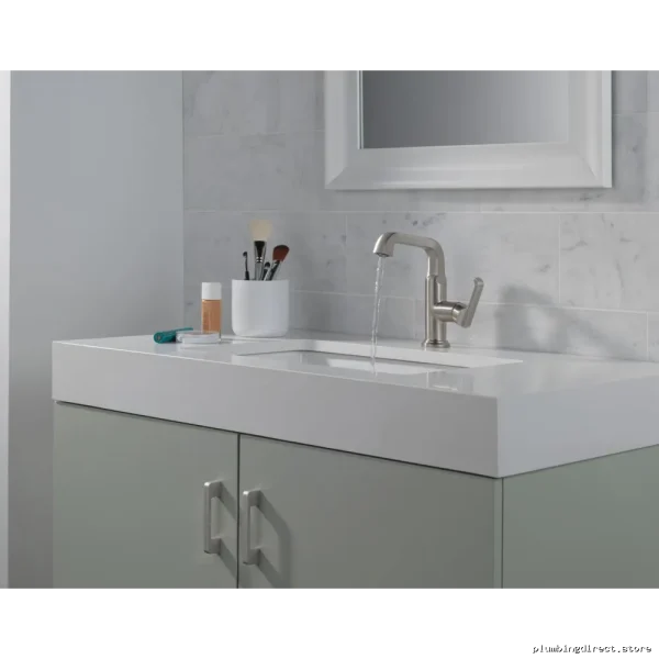 Mid-Height Single Hole Vessel Sink Faucet with Lumicoat Stainless Steel - Image 3