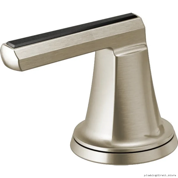Luxe Brizo HL698-NKBC Roman Tub Lever Kit Nickel Finish with Black Crystal Handle