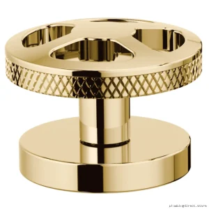 Widespread Bathroom Faucet Wheel Handle Kit - Luxe Gold Finish Brizo