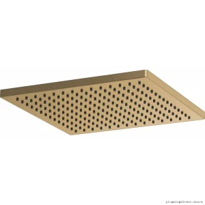 Luxe Gold Brizo Square Shower Head 2.5 GPM - Raincan Design 81399-GL-2.5