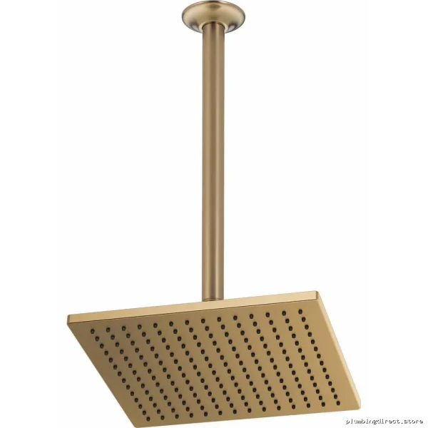 Luxe Gold Brizo Square Shower Head 2.5 GPM - Raincan Design 81399-GL-2.5 - Image 2