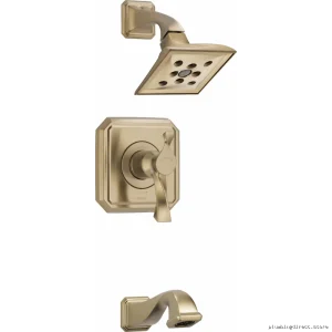 Thermostatic Tub Shower Valve Trim in Luxe Gold - Brizo T60430-GL
