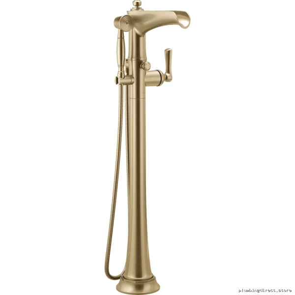 Freestanding Floor Mount Tub Filler Luxe Gold Design T70161-GL Brizo
