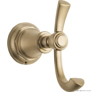Rook Double Robe Hook in Luxe Gold – Brizo 693561-GL