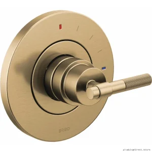 Brizo HL60P33-GL Pressure-Balanced Valve Trim with T-Lever Handle in Luxe Gold Finish