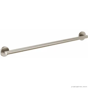 Contemporary Round 36 Grab Bar - Luxe Nickel Finish Wall-Mount Secure Brizo