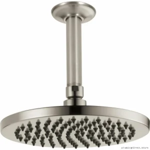 Rainfall Shower Head 8-Inch Round 2.5 GPM Luxe Nickel Finish Brizo