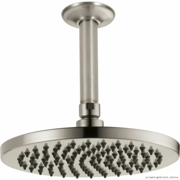 Rainfall Shower Head 8-Inch Round 2.5 GPM Luxe Nickel Finish Brizo